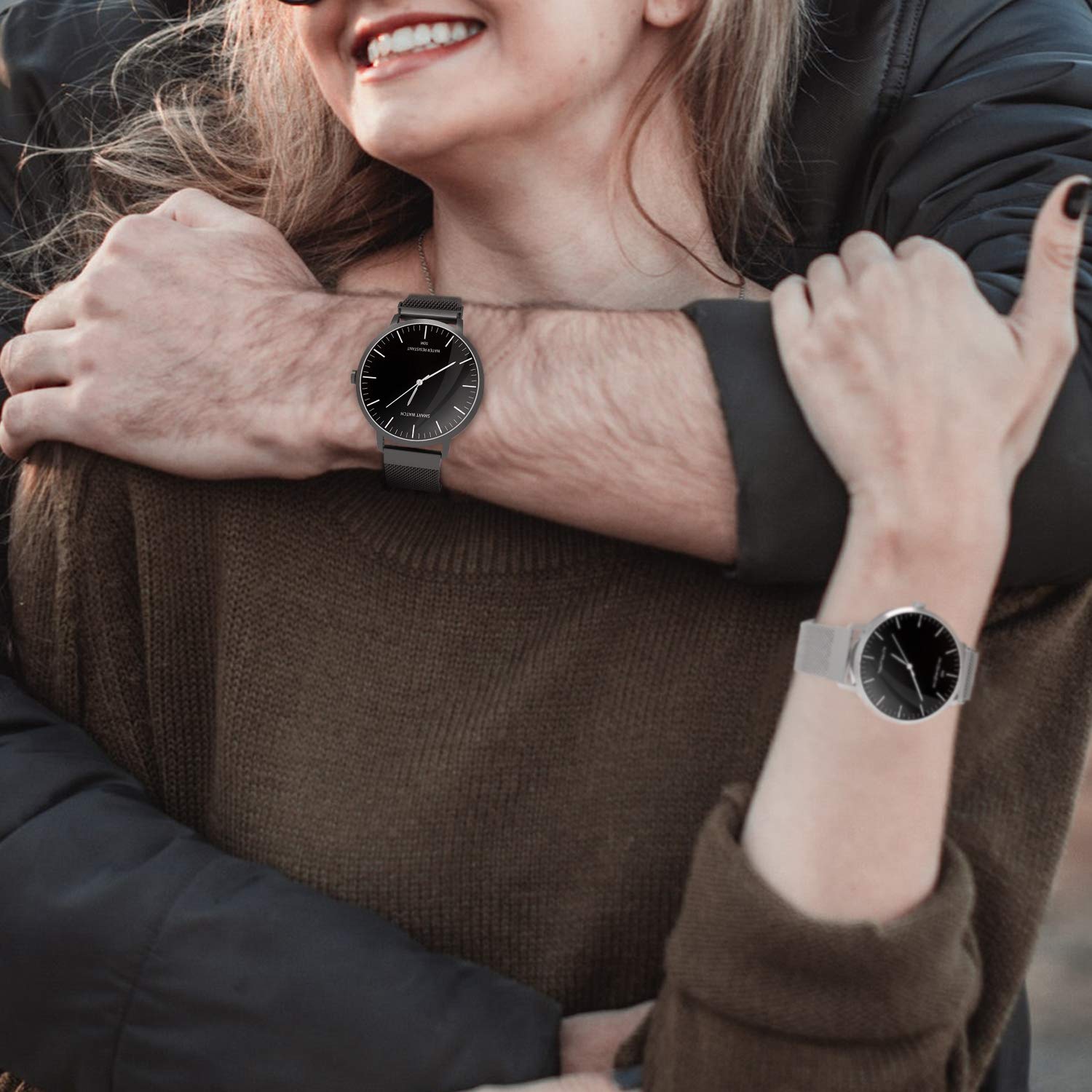 BingoFit Surf Smartwatch Sport Smartwatch Touchscreen Fitness Tracker Quartz Analog Wristwatch for Men Women 50M Water-Resistant Activity Tracker Health Monitor Watch for Android&iPhone