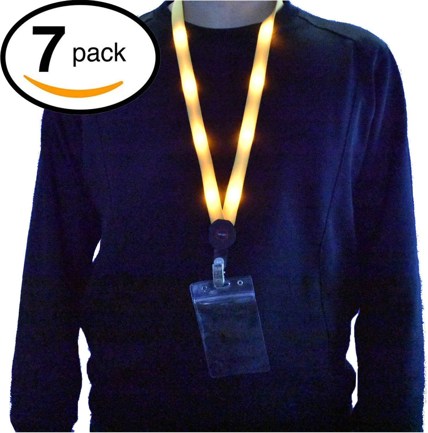 LED Light Up Cruise Lanyard, Waterproof Lanyards Necklace for Disney Disneyland