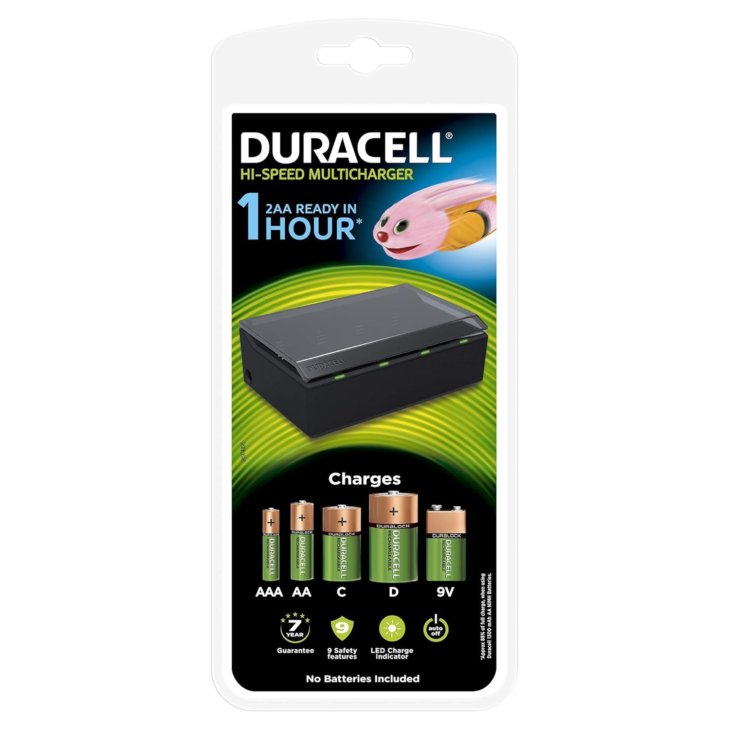 Duracell CEF22UK Batterieladegerät 8xAA/AAA, 4xC/D