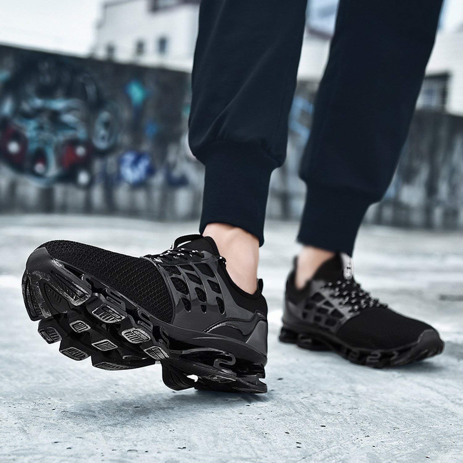 Running Shoes Men Mesh Casual Slip on Breathable Walking Stylish