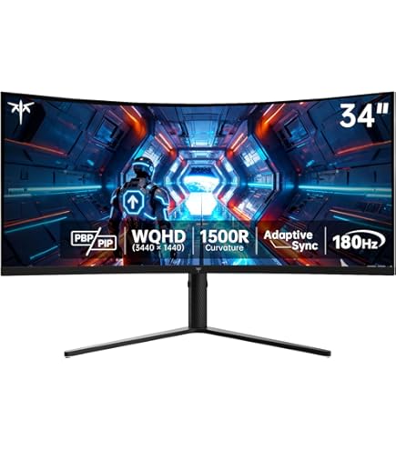 Amazon.com: KTC 34 Inch Curved Ultrawide Gaming Monitor, 21:9