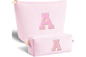 Btffitting Birthday Christmas Gifts for 10 11 12 13 14 15 16 17 18 Years Old Girl,Stocking Stuffers Makeup Bag Cosmetic Bag Set,Teen Girls Teacher Gift Trendy Stuff Toiletry Bag for Women - Pink,A