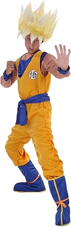 Amazon Com Dragon Ball Z Child Anime Super Saiyan Goku Costume Toys Games