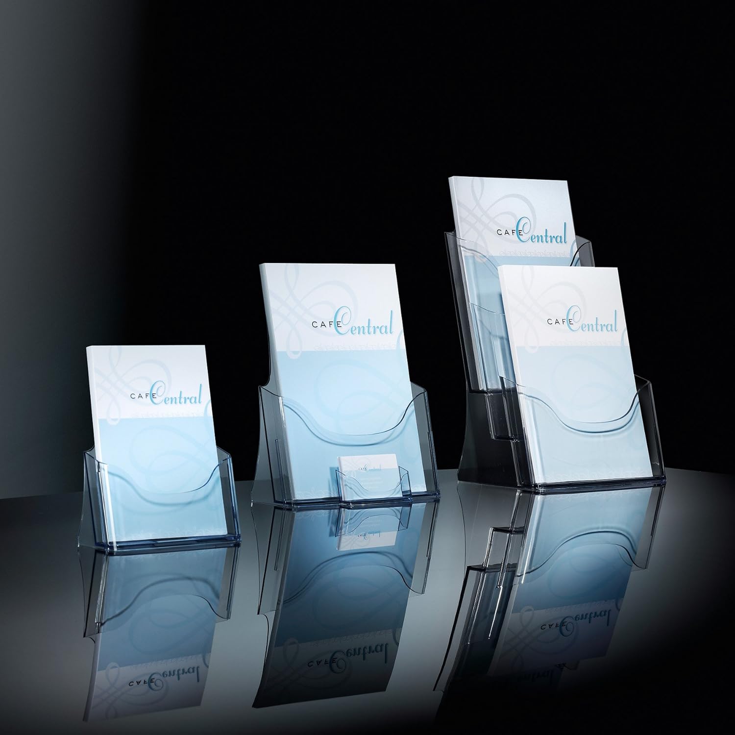 GBKDQQ Acryl Prospektständer 2er Set A5 - Transparent Für Flyer & Menüs