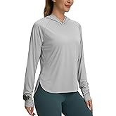Women's UPF 50+ Sun Shirt with Hoodie SPF Long Sleeve UV Protection Shirts Hiking Fishing Outdoor Lightweight