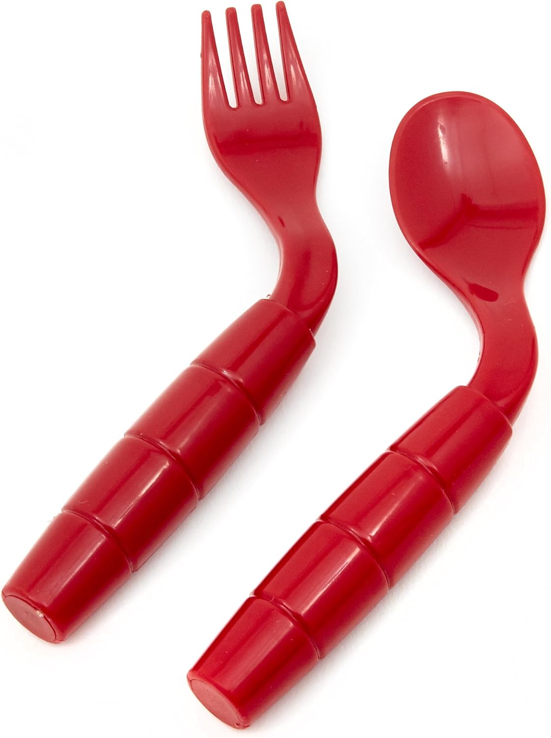 Ability Superstore Easy Eaters Right Handed Curved Cutlery ( Assorted colors ), Without Shield