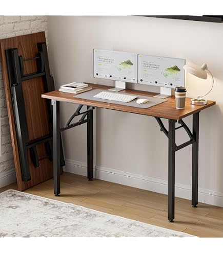 Amazon.com: Frylr Small Folding Computer Desk – Portable 43.3 Inch