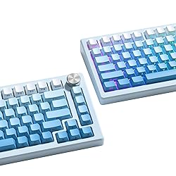 womier PBT keycap Set,Double Shot keycaps 75