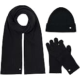 KVSS 100% Pure Cashmere Hat Scarf and Gloves Set for Women Knit Beanie Winter Set | Luxury from inner Mongolia