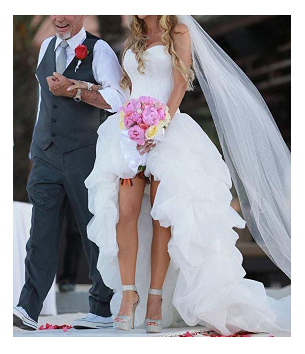sexy high low wedding dress
