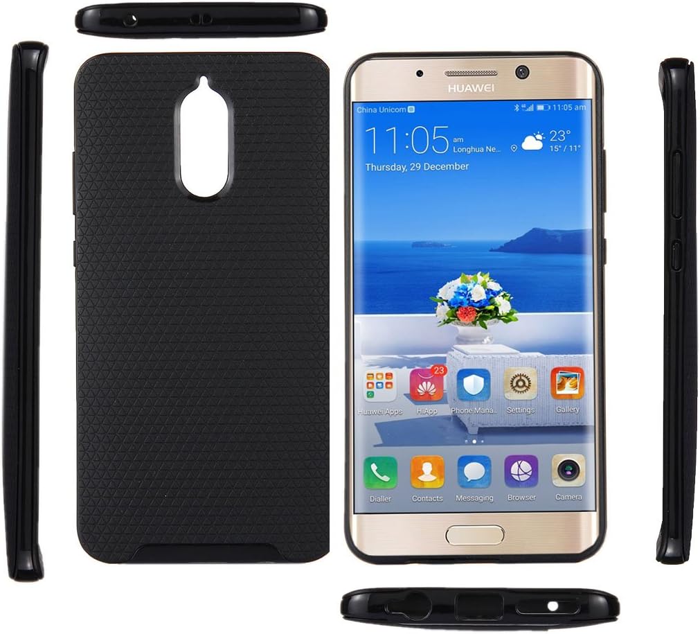 Digital Bay HUAWEI MATE 9 PRO Case, [Anti-Scratches Shock Absorption] Ultra-Thin [BLACK] Premium TPU/Exact Fit/NO Bulkiness Soft Shockproof Case for HUAWEI MATE 9 PRO, HUAWEI MATE 9 PRO Cover