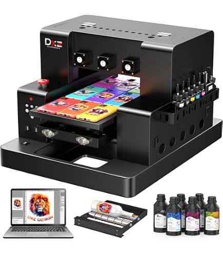 Amazon.com: DXZ A3 UV Printer,Automatic L805 UV Flatbed Cylinder