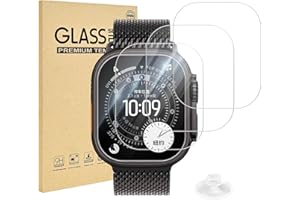 EasEasy 4 Pack Compatible for Apple Watch Ultra 3 Screen Protector Glass, Clear Anti-scratch 9H Tempered Protection for 49mm 