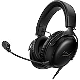 HyperX Cloud III – Wired Gaming Headset, PC, PS5, Xbox Series X|S, Angled 53mm Drivers, DTS Spatial Audio, Memory Foam, Durab