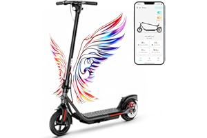 TS TST GRP LLC TST Electric Scooter for Adult, Up to 19 MPH and 20 Miles Long Range E Scooter, 8.5"/10" Solid and Pneumatic Tire, Portable Folding EScooter with Dual Brakes, Commuting Escooter App Control