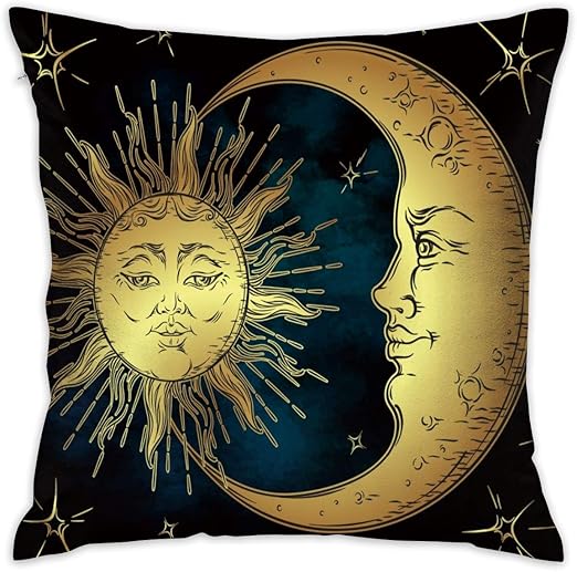 Amazon Com Sara Nell Velvet Throw Sun Moon Pillow Cases Sun Moon