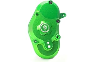 TREAL Promoto-MX Gearbox Housing Transmission Case Set Aluminum 7075 Upgrades for LOSI 1/4 PROMOTO MX Dirt Bike(Green)