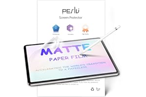 Peslv 2 Pack Like Paper Screen Protector for iPad 10th 2022 10.9" & iPad 11th A16 2025 11", Matte Anti Glare PET Film/Blue Li