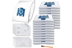 Pymin Upgraded 20 Pack GN Vacuum Dust Bags Compatiable with Miele Hoover Bags,3D Efficiency GN Vacuum Bags for Classic C1,Complete C2 C3, S227 S240, S270, S400, S600, S800,S2, S5, S8 Series