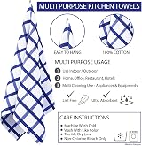 Trade Fountain 5 Pack Kitchen Towels 19x27 Pure Cotton Extra Large view 2