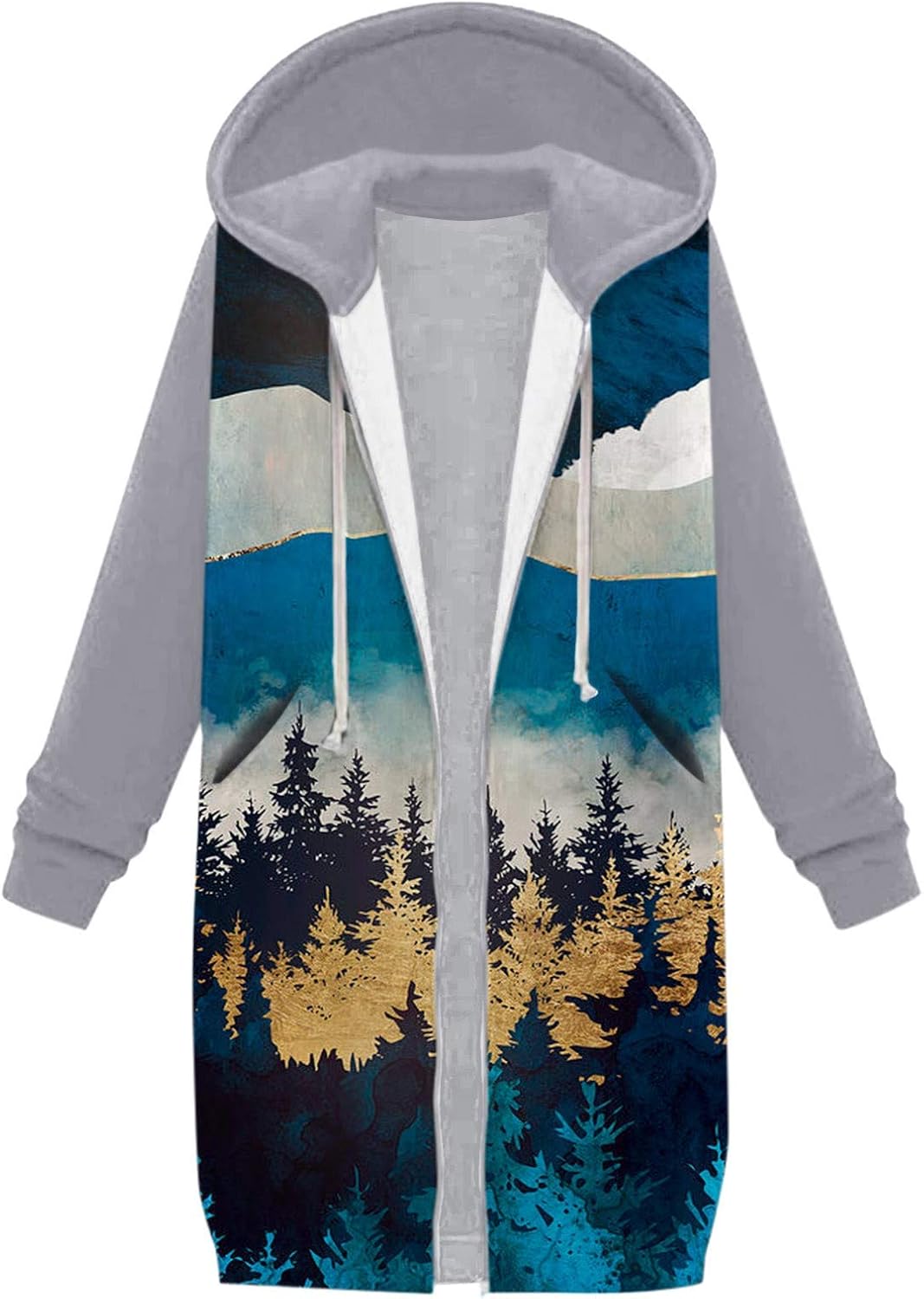ladies long line hoodie
