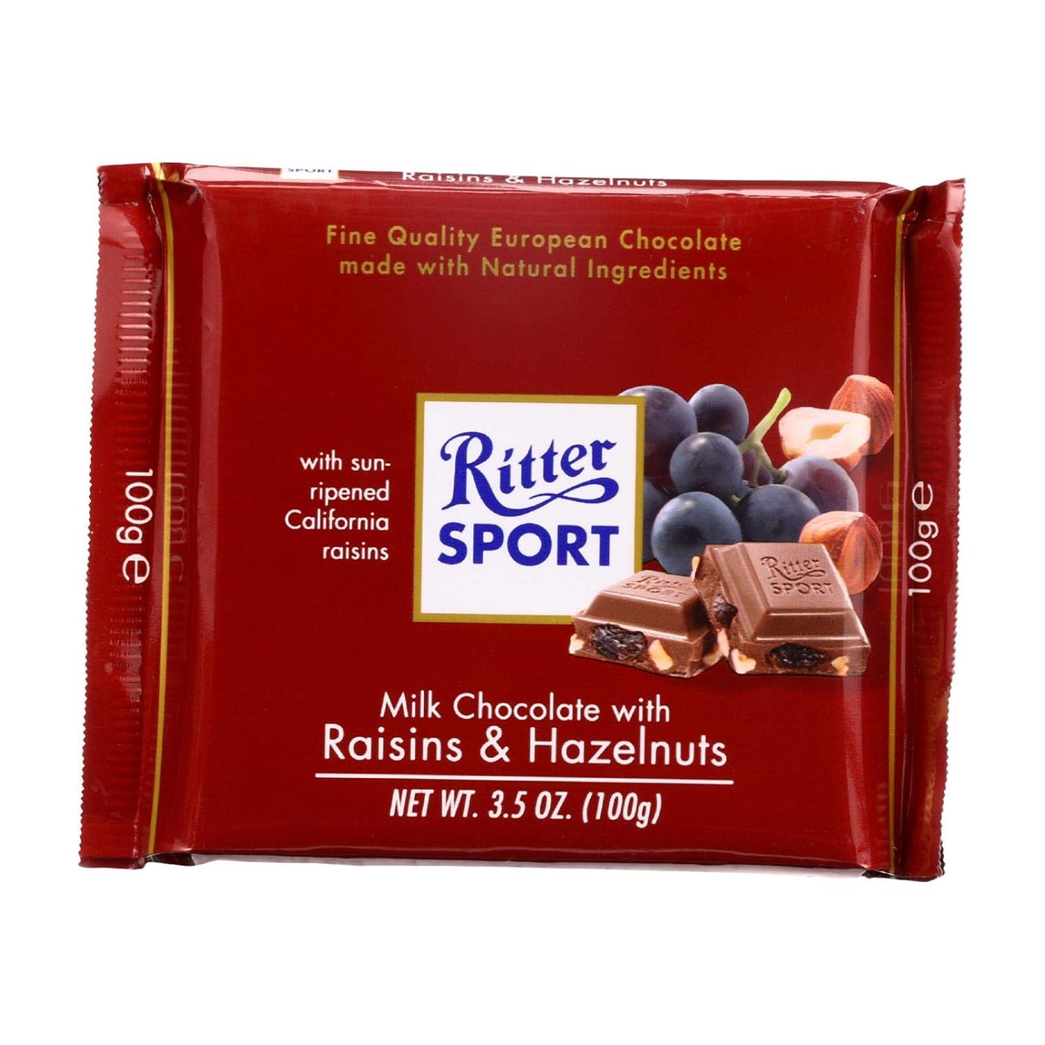 Ritter Milk chocolate w/raisins&hazelnuts bar 3.5oz (050255022005)