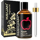 MAYJAM 100ML/3.38FL.OZ Apple Fragrance Oils with Glass Dropper, Essential Oils for Diffusers for Home, Long Lasting Scented O
