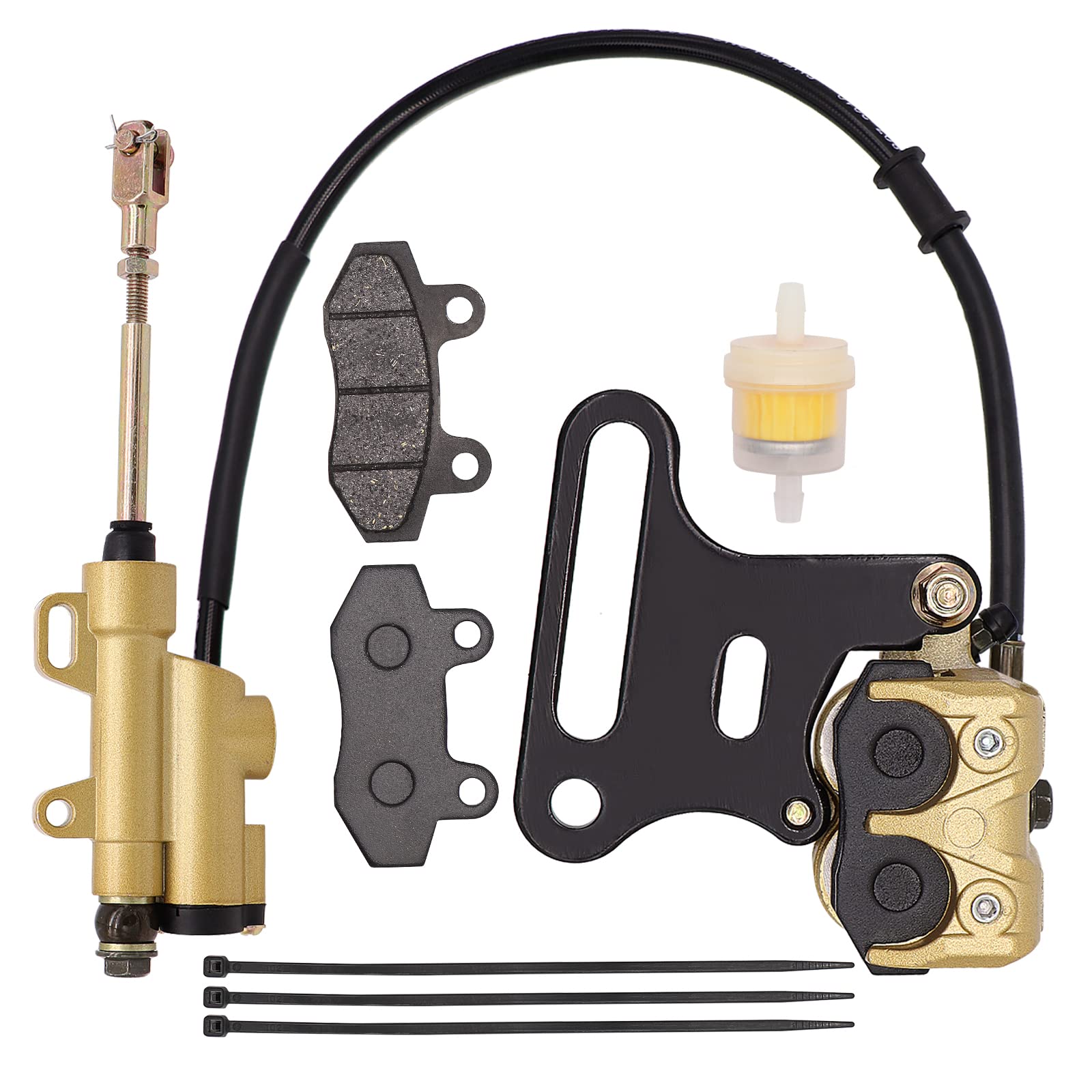 Photo 1 of Rear Disc Hydraulic Brake Master Cylinder Caliper works with 70cc-150cc SSR apollo Taotao Coolster Roketa SDG 107 Pitster Pro Atomik Sikk Chinese Pit Dirt BIke?12mm?