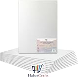 Habercrafts 9x12 Inch Canvas Panels 5 Pack 100% Cotton Primed Ready to Use view 9