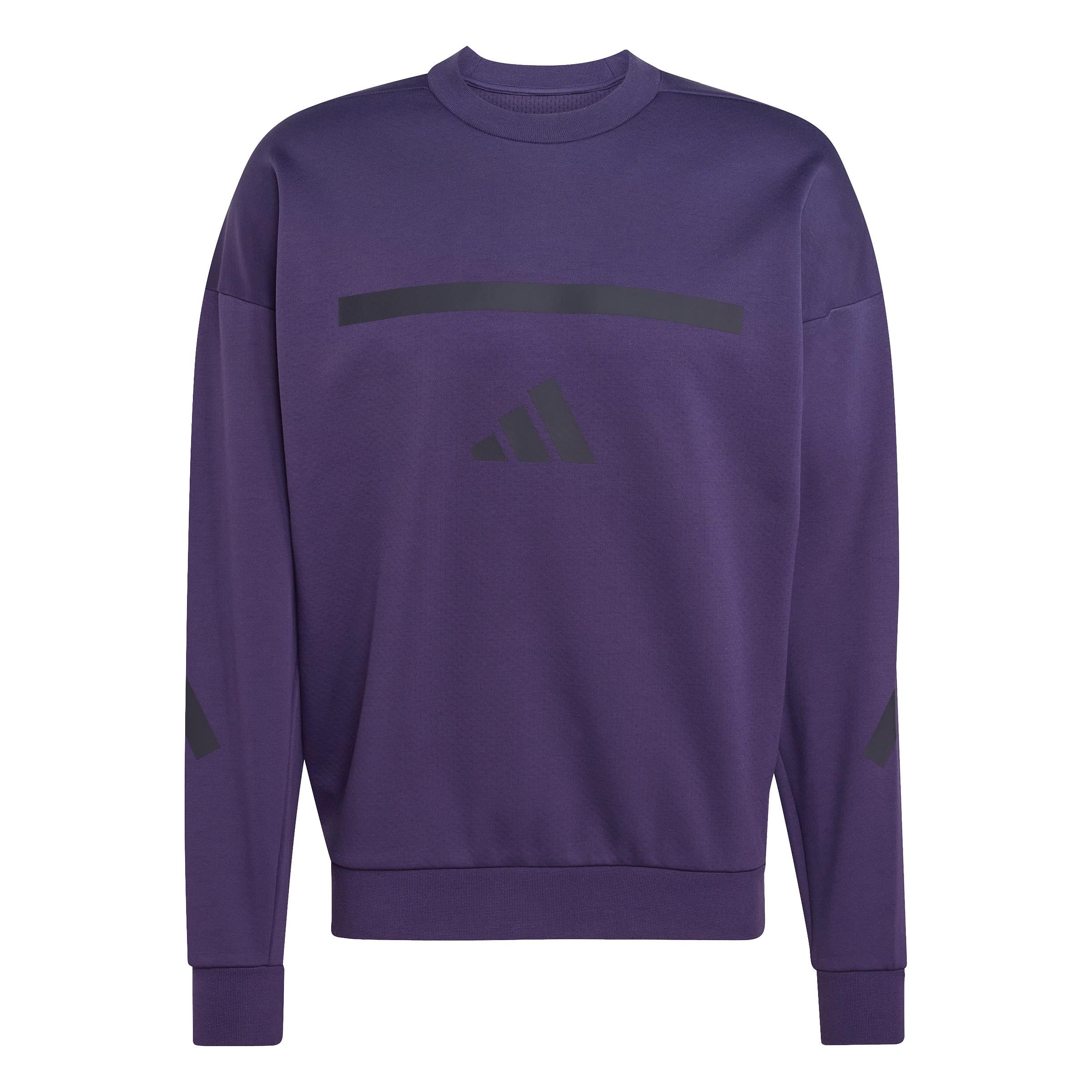 adidas Men’s Z.N.E. Sweatshirt, Aurora Plum, Small/Tall