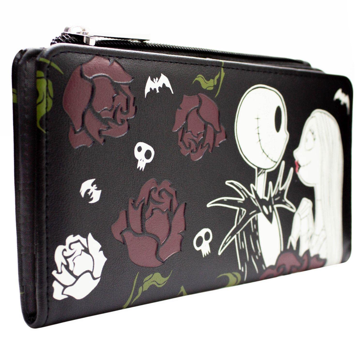 The Nightmare Before Christmas Jack and Sally We're Simply Meant to Be Black Coin and Card Clutch Purse