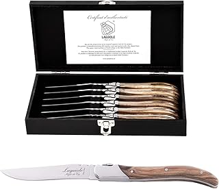 Laguiole Style de Vie Steakmesser Luxury Line, 6-teilig, Olivenholz