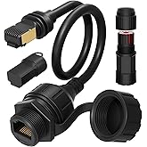 Starlink Ethernet Adapter Gen 3/Mini, Starlink Mini Cable Extension to RJ45 Coupler Waterproof Compatible with Starlink Gen 3