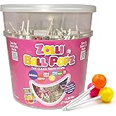 Zollipops Clean Teeth Ball Popz, Sugar-Free, Assorted Fruit Flavors, 60 pcs | Zero sugar, dentist-approved treats for kids help prevent cavities w/ xylitol; diabetic &amp; keto diet-friendly; dye-free