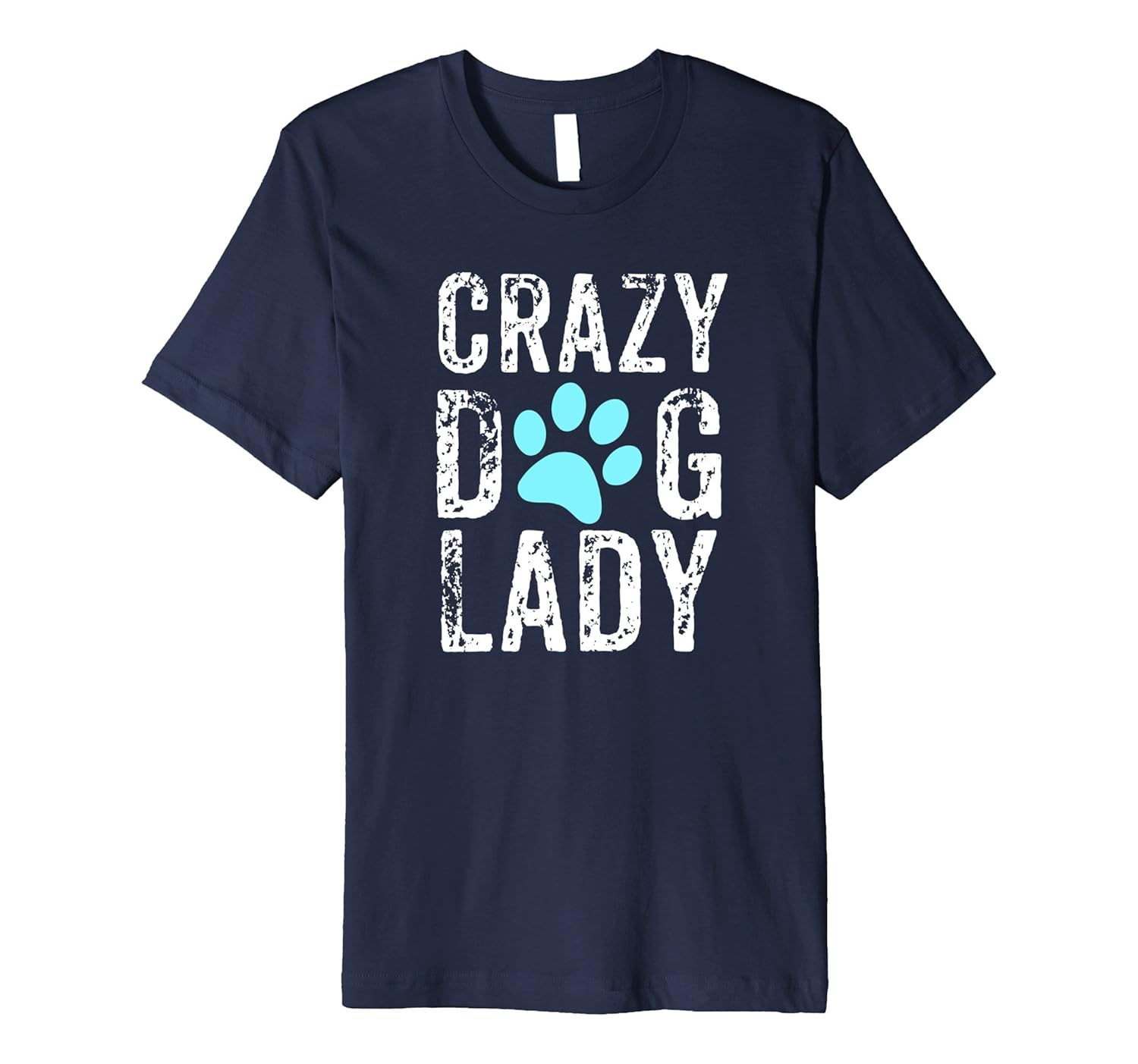 Crazy Dog Lady Paw Funny Premium Slim Fit Pet Shirt-ANZ