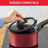 Tefal Ingenio L9931012 3 Piece Glass Lids 18-18-20 Black view 5