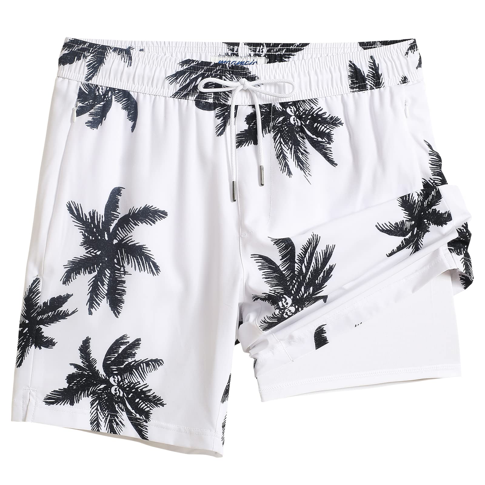 maamgic Swim Trunks Men 2 in 1 Mens Bathing Suit 7