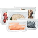 BlueAvocado Re-Zip Seal Reusable Storage Bag Kit (Pack of 5)