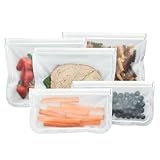 BlueAvocado Re-Zip Seal Reusable Storage Bag Kit (Pack of 5)