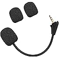 CLANMOU Game Mic Replacement for Kingston HyperX Cloud Alpha Gaming Headset, 3.5mm Detachable Noise Cancelling Headphone Microphone Boom