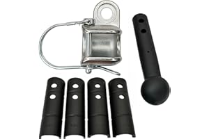 SUMERIANS TARTUF Ball Cup Bike Trailer Hitch System Replacement for Thule Chariot Convert Other Hitch System to Ball Cup System Lay Down Flat (Ball Cup D Pin)