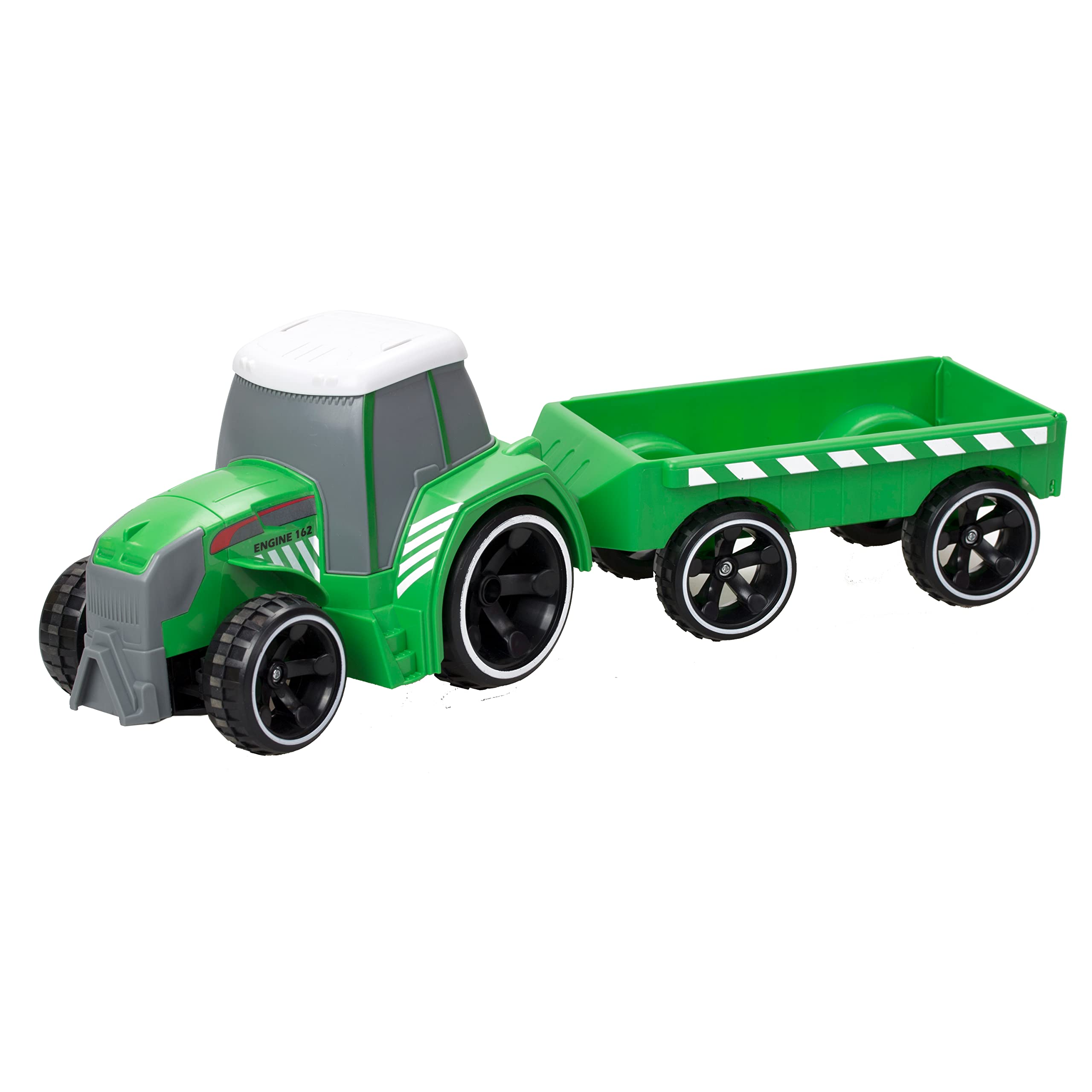SilverLit Tooko Remote Control Tractor with Trailer, Contruction Vehicle Toy, Preschool Tractor