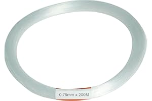 AMKI Plastic 0.03in/0.75mm Diameter 656ft(200Meter) PMMA Fiber Optic Roll End Glow Cable for All Kind Led Star Ceiling Light Kit