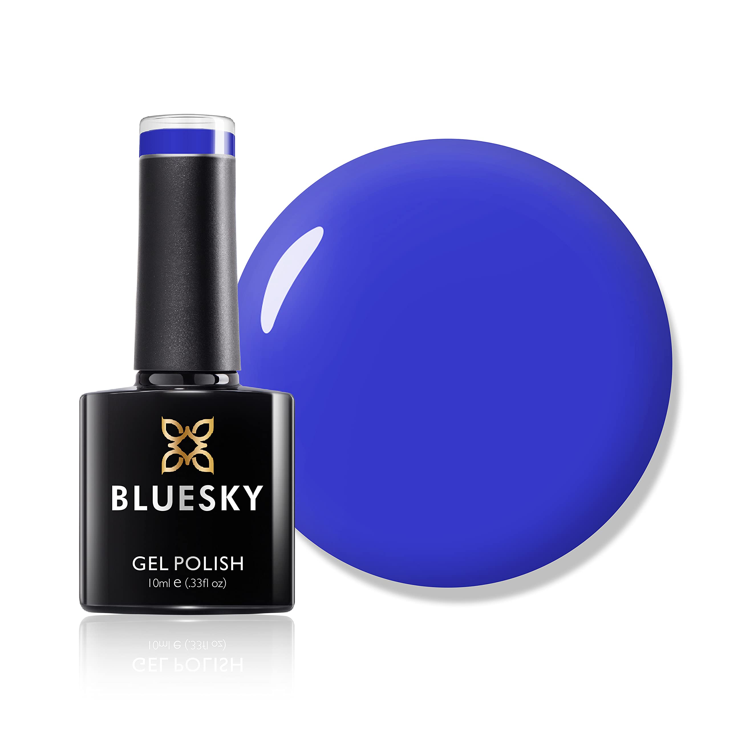 Bluesky Gel Nail Polish, Blue Eyeshadow 80639, Bright Blue, Navy, Long Lasting, Chip Resistant, 10 ml (Requires Drying Under UV LED Lamp) — image 1