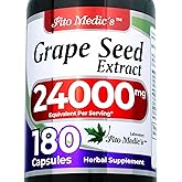 FITO MEDIC'S Lab | Grape Seed Extract | Grape Seed | 180 Capsules |Ultra high Absorption.
