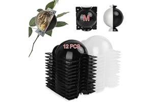 NVAAV Tree Root Growing Box, Reusable Transparent Plants Asexual Reproduction Grafting Ball, High Pressure Air Layering Pods Propagation Kit (12pcs Meidum)