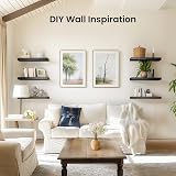 STOREMIC Floating Shelves Black Set of 3 40 cm Easy to Install view 2
