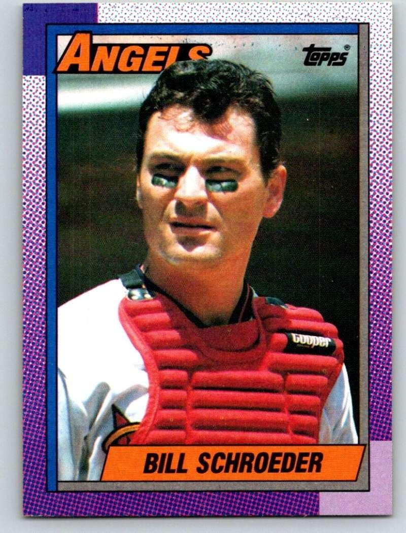 1990 Topps Baseball 244 Bill Schroeder California Angels
