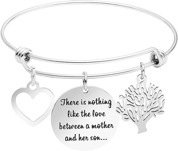 Amazon Com Yiyang For Mom Mantra Bracelet Expandable Bangle