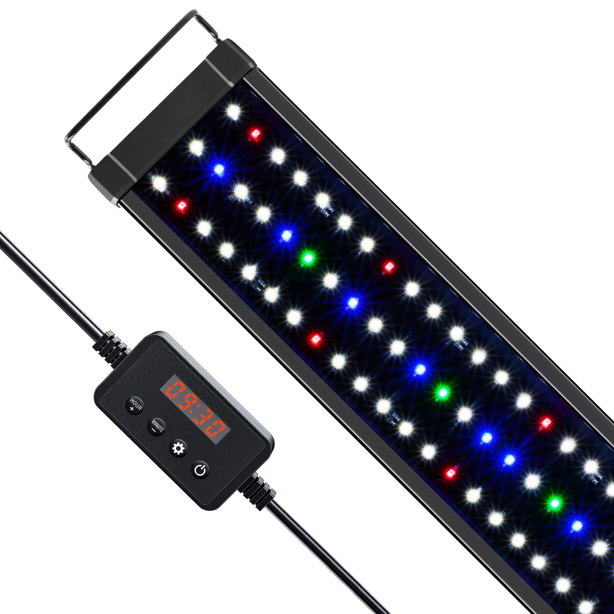 Photo 1 of NICREW ClassicLED Plus LED Aquarium Light with Timer, 18 Watts, for 24 to 30 Inch Fish Tank Light, Daylight and Moonlight Cycle, Brightness Adjustable
